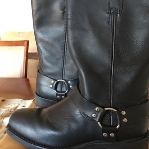 Men's Harley Davidson Hustin Black Leather Boots.